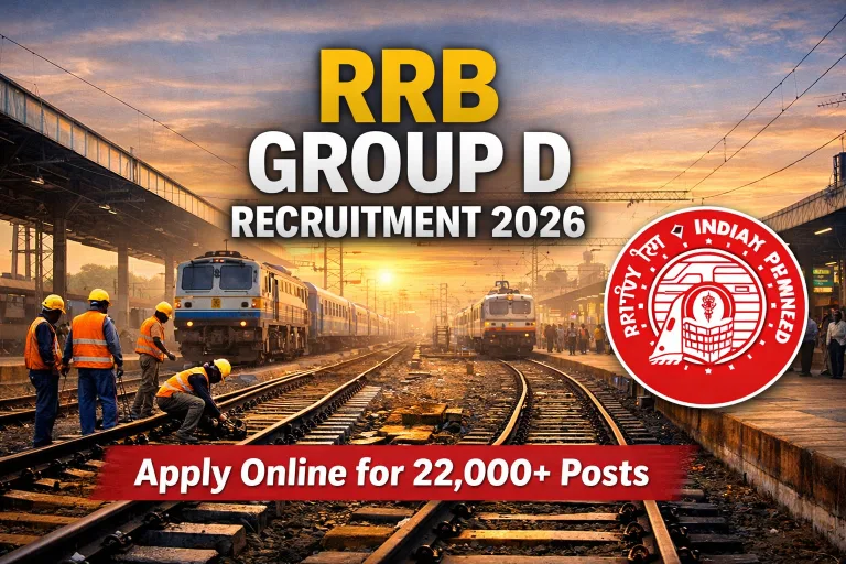 RRB Group D Recruitment 2026 - Apply Online for 22195 Posts