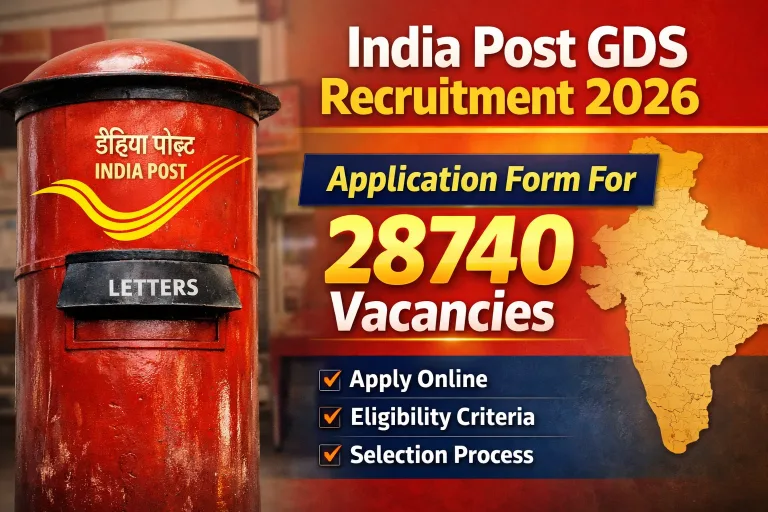 India Post GDS Recruitment 2026, Application Form For 28740 Vacancies